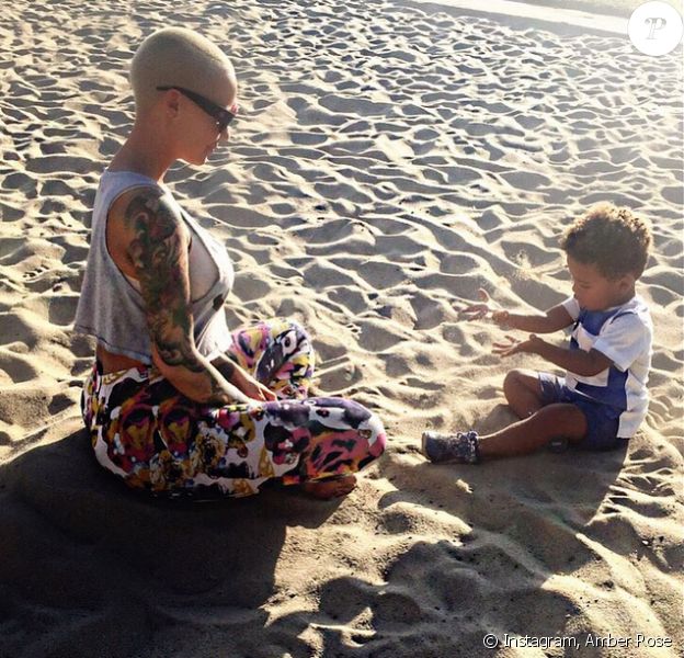 Amber Rose s'improvise prof à domicile pour son fils ...