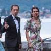 Charlotte Casiraghi et son compagnon Gad Elmaleh - Arrivées pour la soirée de mariage de Pierre Casiraghi et Beatrice Borromeo au château Rocca Angera (château appartenant à la famille Borromeo) à Angera sur les Iles Borromées, sur le Lac Majeur, le 1er août 2015.