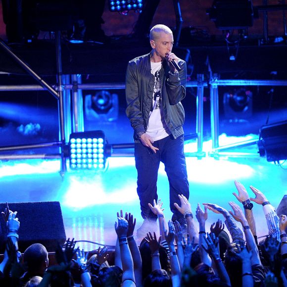 Eminem aux MTV Movie Awards 2014 à Los Angeles. Le 13 avril 2014.