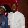 Mamadou Niang et Souleymane Diawara à l'after party de la clôture du Marrakech du rire au Cristal Pacha à Marrakech, le 14 juin 2014.