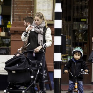 Doutzen Kroes et ses enfants à New York en décembre 2014