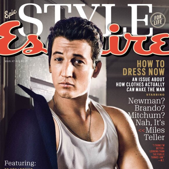 Couverture d'Esquire avec Miles Teller en vedette.