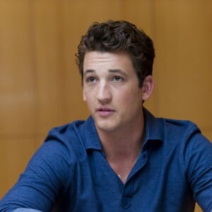 Miles Teller lors de la conférence de presse pour le film « Les 4 fantastiques » à l'hôtel Four Seasons à New York, le 1er août 2015