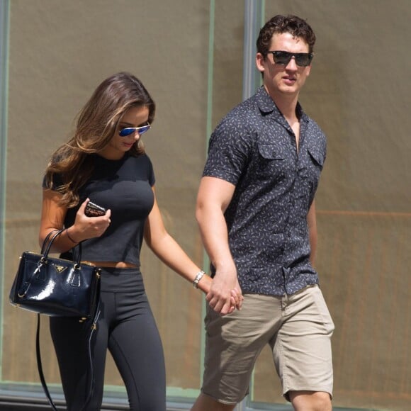 Miles Teller et sa chérie à New York le 5 août 2015.