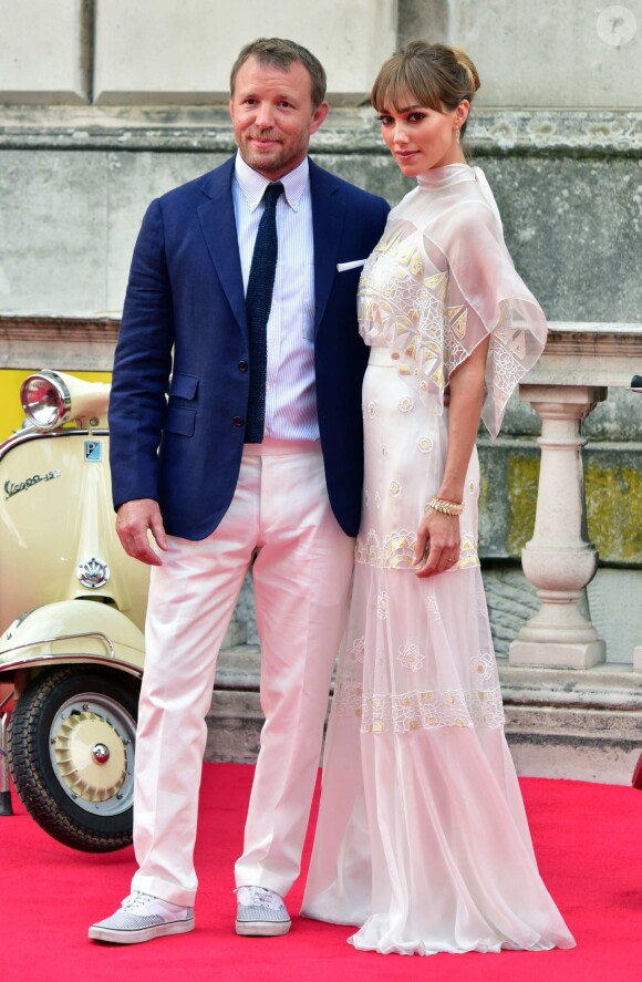 Guy Ritchie avec sa femme Jacqui Ainsley à la première de 'The Man From U.N.C.L.E' à Londres, le 7 août 2015.