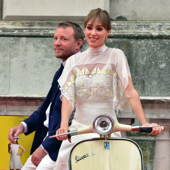 Guy Ritchie avec sa femme Jacqui Ainsley à la première de 'The Man From U.N.C.L.E' à Londres, le 7 août 2015.