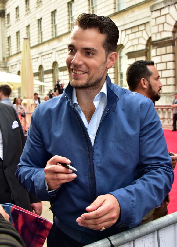 Henry Cavill à la première de 'The Man From U.N.C.L.E' à Londres, le 7 août 2015.