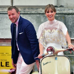 Guy Ritchie avec sa femme Jacqui Ainsley à la première de 'The Man From U.N.C.L.E' à Londres, le 7 août 2015.