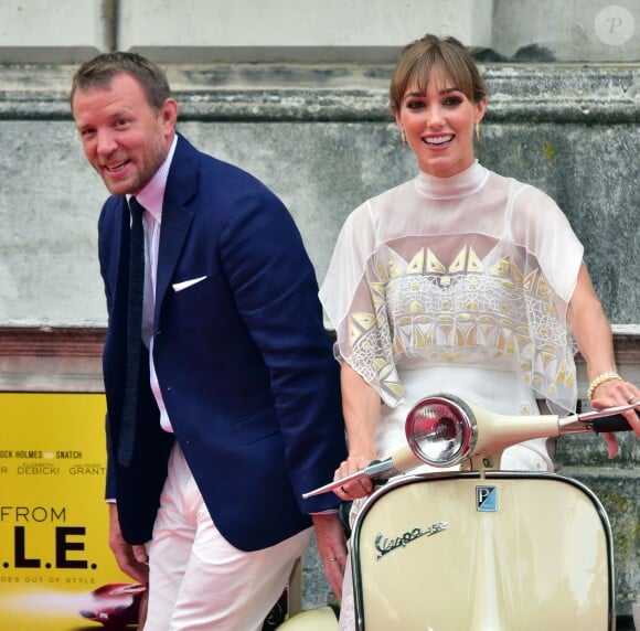 Guy Ritchie avec sa femme Jacqui Ainsley à la première de 'The Man From U.N.C.L.E' à Londres, le 7 août 2015.