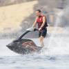 Dave Clark, boyfriend de la princesse Beatrice d'York, fait du jet-ski à Ibiza le 7 août 2015 