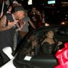Tyga et Kris Jenner offrent à Kylie sa Ferrari 458 Italia devant le Bootsy Bellows, où elle fête ses 18 ans. Los Angeles, le 10 août 2015.