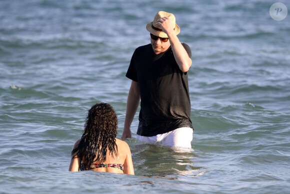 Exclusif - Boris Becker et sa femme Lilly Becker en vacances à Ibiza en Espagne le 26 juillet 2015.