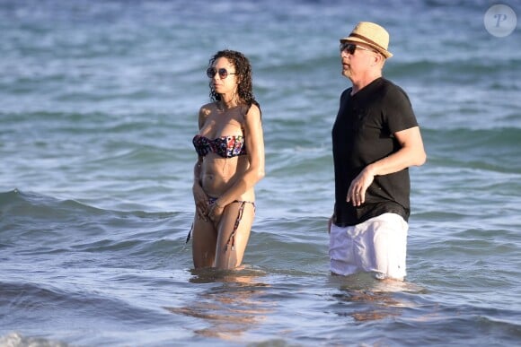 Exclusif - Boris Becker et sa femme Lilly Becker en vacances à Ibiza en Espagne le 26 juillet 2015.
