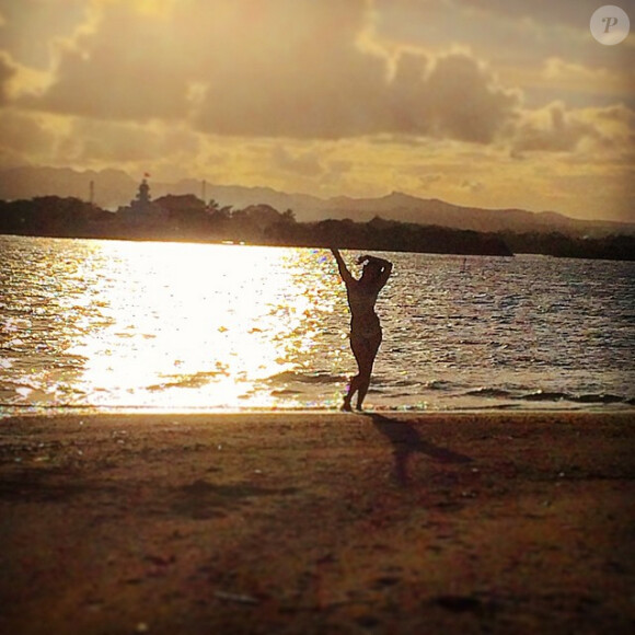 Pauline Ducruet, photo Instagram de ses vacances sur l'Île Maurice en février 2015