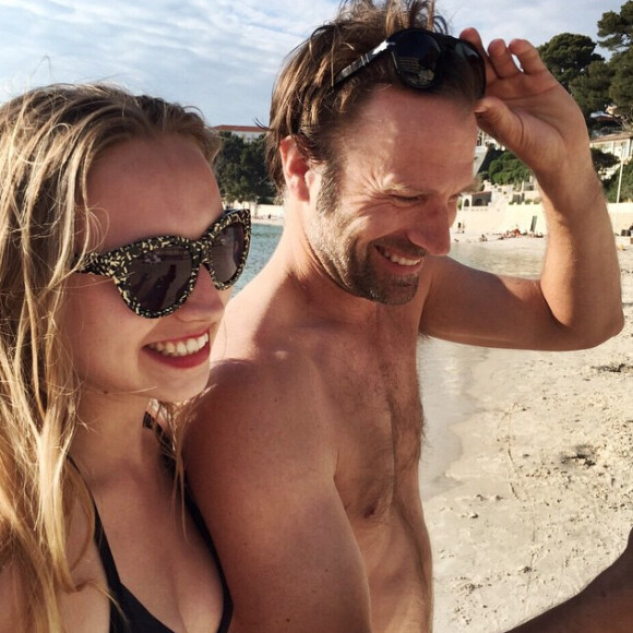 Chloé Jouannet, la fille d'Alexandra Lamy, avec son père Thomas Jouannet. (photo postée le 2015)