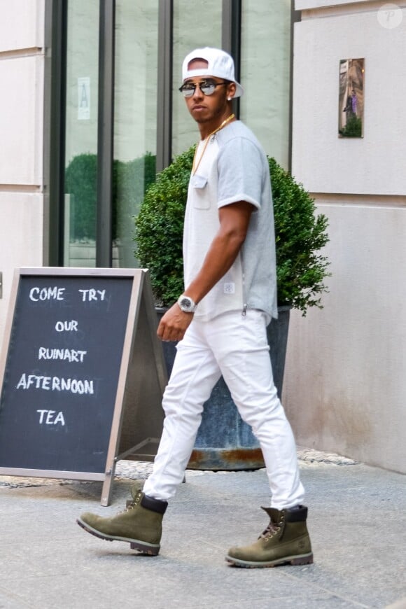 Lewis Hamilton à New York, le 13 août 2015.