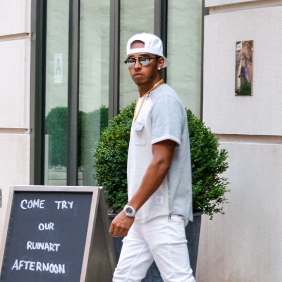 Lewis Hamilton à New York, le 13 août 2015.