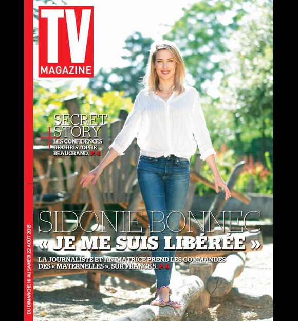 Sidonie Bonnec en couverture de TV Magazine