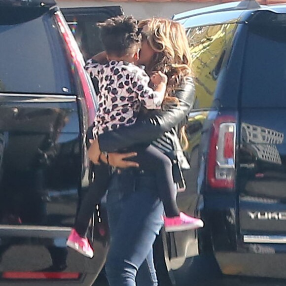 Exclusif - Beyoncé Knowles et sa fille Blue Ivy à Beverly Hills. Le 25 janvier 2015.