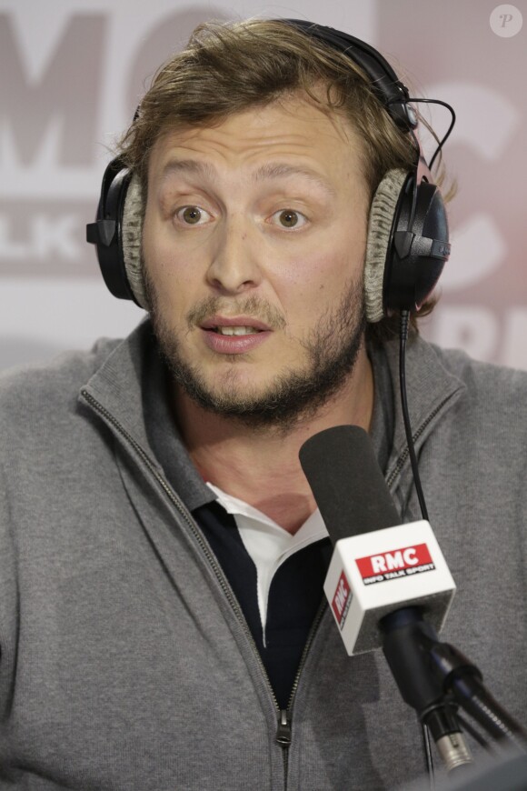 Amaury Leveaux sur RMC à Paris, le 21 avril 2015. 