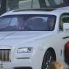 Les jeunes mariés - Mariage de Ronan Keating et Storm Uechtritz à Archerfield House près de North Berwick, en Ecosse, le 17 août 2015 