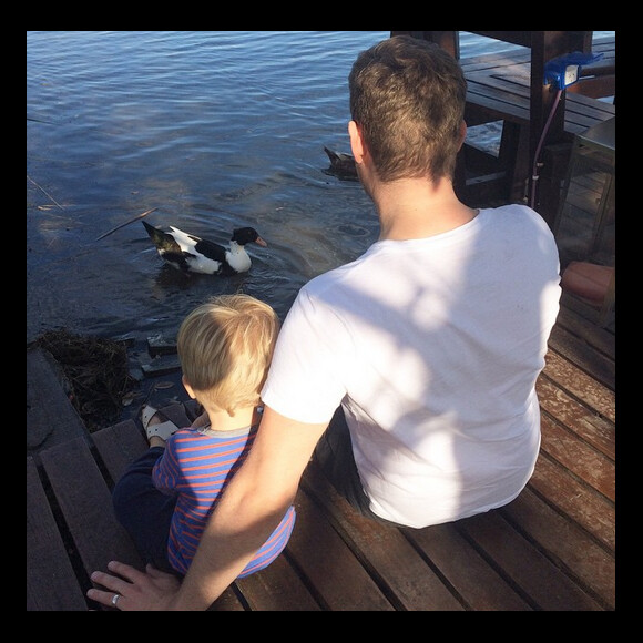 Michael Bublé et son fils Noah / photo postée sur le compte Instagram du chanteur.