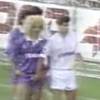 Quand Michel touche les parties intimes de Carlos Valderrama en 1991 lors d'un match Real Madrid-Valladolid.