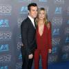Justin Theroux et sa fiancée Jennifer Aniston - 20ème soirée annuelle des "Critics Choice Movie Awards" à Hollywood. Le 15 janvier 2015.  