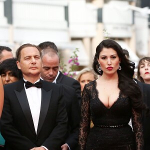 Eric Besson et son ex-femme Yasmine Tordjman - Montée des marches du film "The Search" lors du 67e Festival du film de Cannes – Cannes le 21 mai 2014.