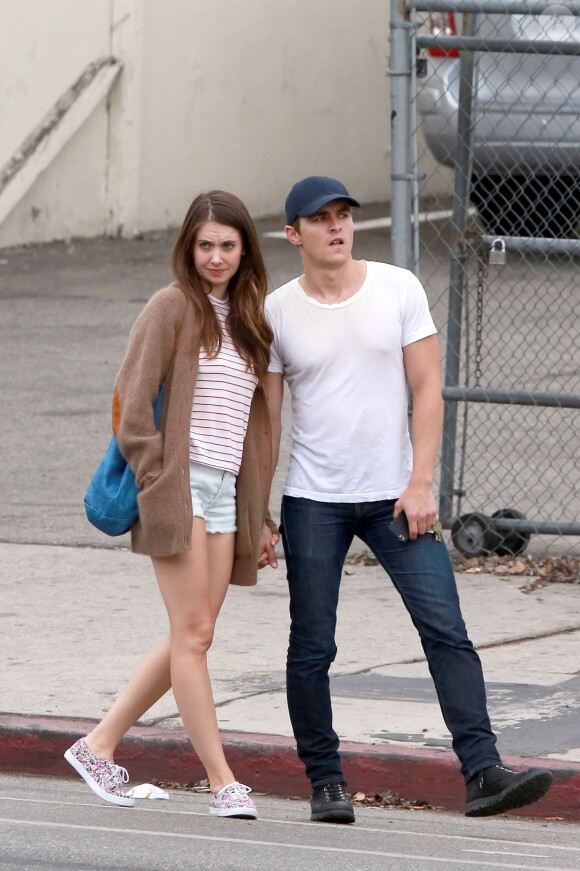 Alison Brie et Dave Franco dans les rues de Los Angeles, le 3 août 2014