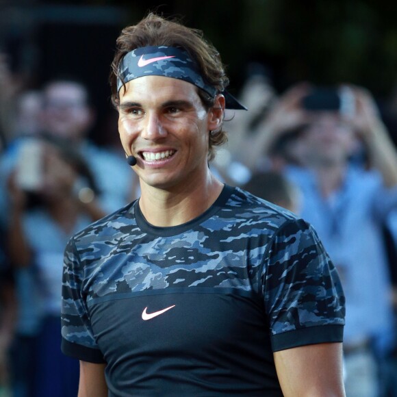 Rafael Nadal - Les plus grands joueurs de tennis mondiaux ont fait une démonstration au "Nike's NYC Street Tennis" à New York. Le 24 août 2015