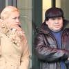 Diego Maradona et Claudia Villafane à Manchester le 18 mars 2010.