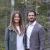 Le prince Carl Philip de Suède et sa femme la princesse Sofia (Sofia Hellqvist) se rendent dans la réserve naturelle de Byamossarna lors d'une visite officielle dans le duché de Värmland, le 25 août 2015.25/08/2015 - Värmland