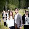 Le prince Carl-Philip de Suède et la princesse Sofia visitent la réserve naturelle de Byamossarna à Arvika le 26 août 2015. 26/08/2015 - Arvika