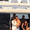 Semi-Exclusif - Le prince Carl Philip de Suède et sa femme la princesse Sofia en vacances au large de Saint-Tropez, le 5 août 2015.