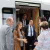 Le prince Carl Philip et la princesse Sofia de Suède arrivent en visite dans le duché de Värmland le 26 août 2015