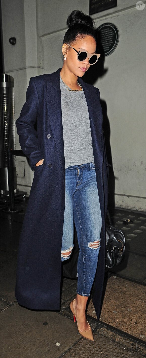 Rihanna, à Londres le 2 décembre 2014