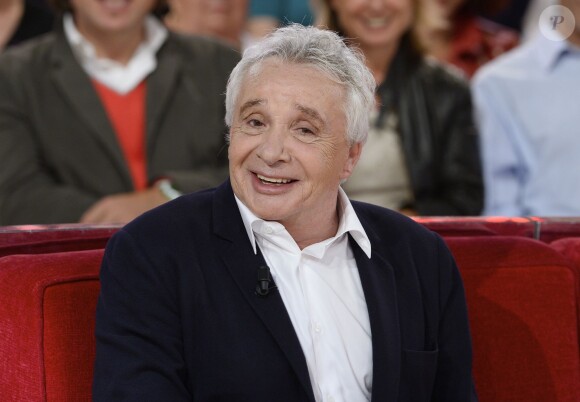 Michel Sardou - Enregistrement de l'émission "Vivement Dimanche", le 8 octobre 2014.