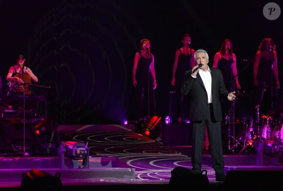 Michel Sardou en concert a l'Olympia a Paris le 7 juin 2013.