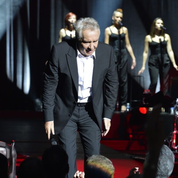 Michel Sardou en concert a l'Olympia a Paris le 7 juin 2013.