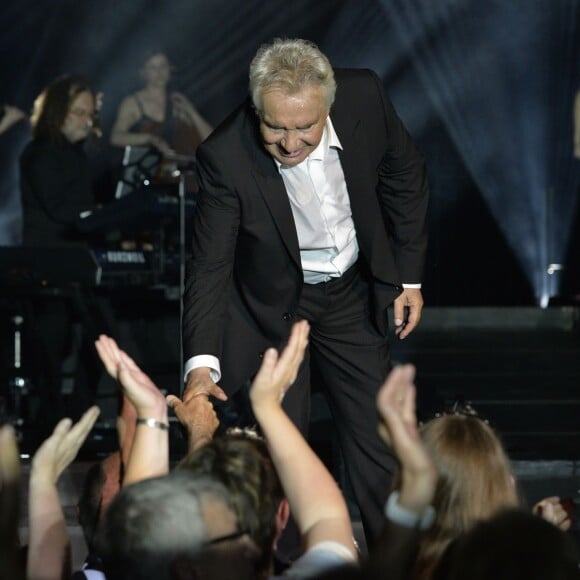 Michel Sardou en concert a l'Olympia a Paris le 7 juin 2013.