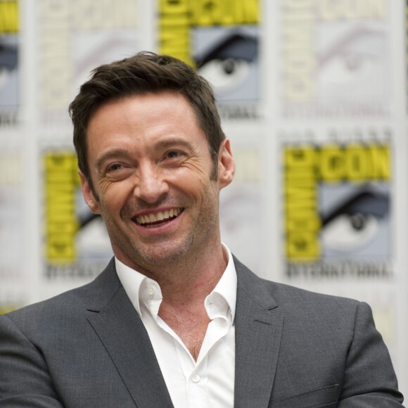 Hugh Jackman en conférence de presse au Comic-Con à San Diego. Le 11 juillet 2015