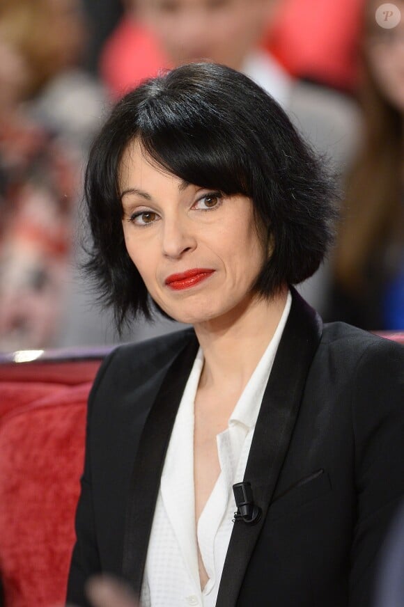 Marie-Claude Pietragalla lors de l'enregistrement de l'émission "Vivement Dimanche" à Paris le 11 février 2015