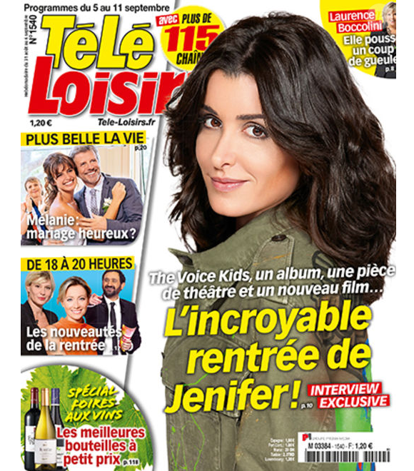 Télé-Loisirs - édition du lundi 31 août 2015.