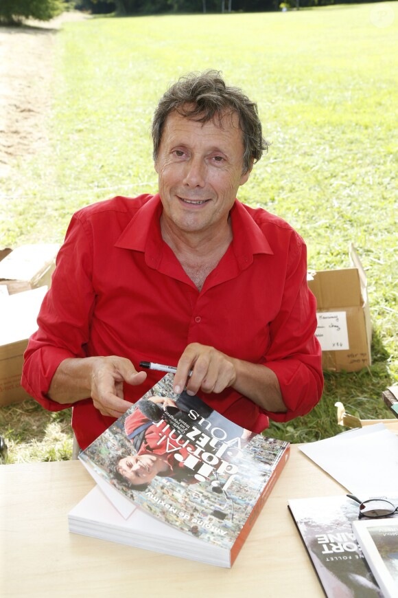 Antoine de Maximy lors de la 20e édition de "La Forêt des livres" à Chanceaux-près-Loches, le 30 août 2015