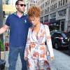 Rihanna arrive au restaurant American Whiskey à New York, le 28 août 2015.