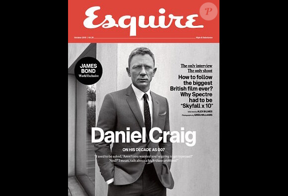Le magazine Esquire du mois d'octobre 2015