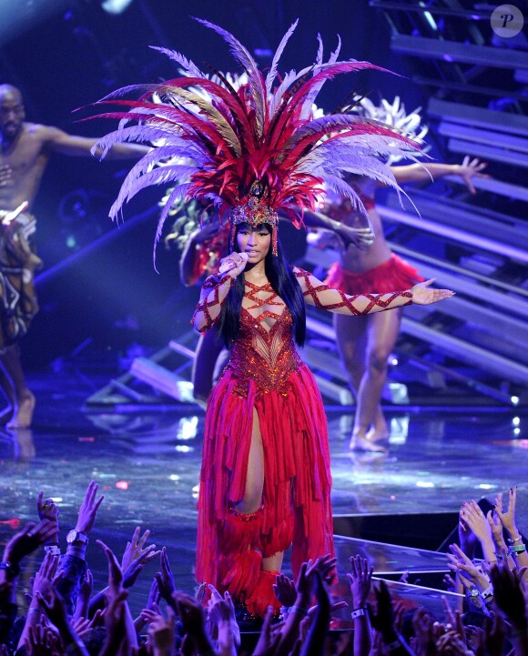 Nicki Minaj aux MTV Video Music Awards 2015 au Microsoft Theater à Los Angeles. Le 30 août 2015.