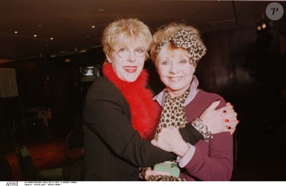 Sylvie Joly et Annie Cordy en 1997 à Paris