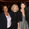 Christiane Taubira, Maryse Wolinski, Fleur Pellerin et Jean Bouquin - Générale de la pièce "Je ne veux pas mourir idiot" de Georges Wolinski au théâtre Déjazet pour 30 représentations exceptionnelles à Paris, le 4 septembre 2015